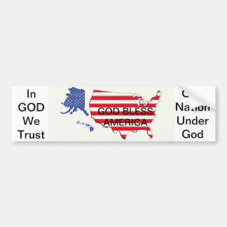 GOD & COUNTRY Bumper Sticker