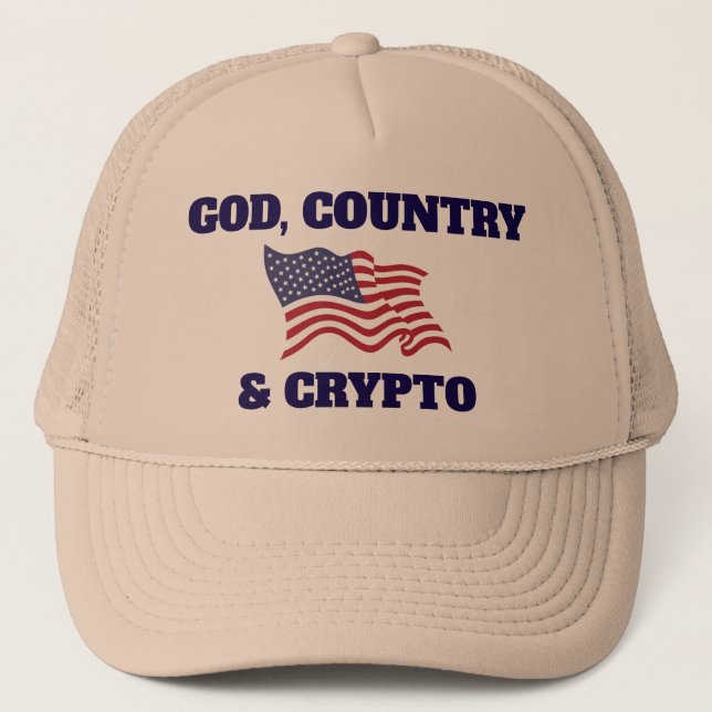 God, Country & Crypto Hat (Front)