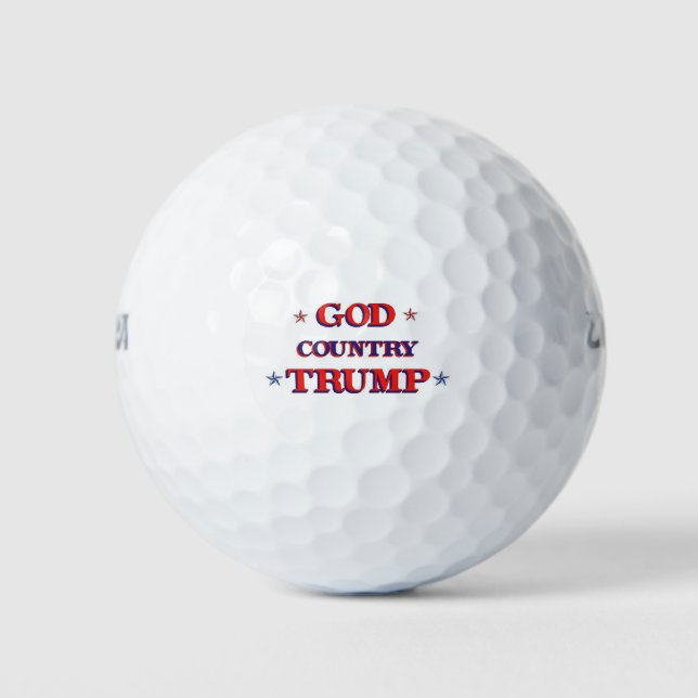 GOD COUNTRY TRUMP GOLF BALLS (Front)