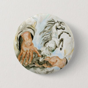 God Created 104 6 Cm Round Badge