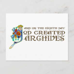 God Created Archives Postcard
