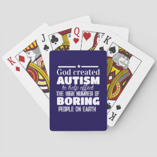God created autism for a special reason playing cards