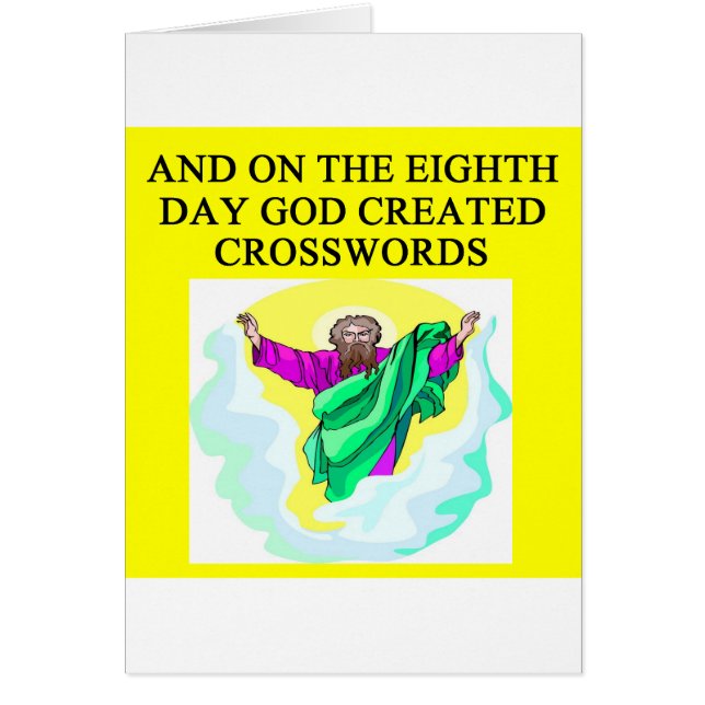 god created crosswords (Front)
