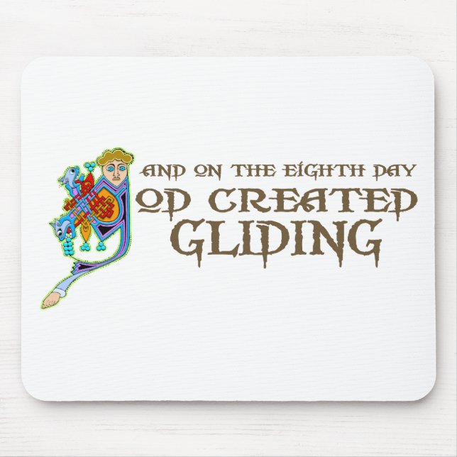 God Created Gliding Mouse Pad (Front)