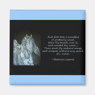 God Created Horse Magnet