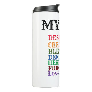 ** God Created Me** CHILLI BOWL Thermal Tumbler