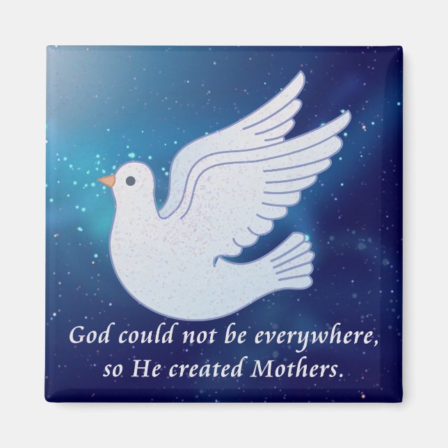 GOD CREATED MOTHERS MAGNET (Front)