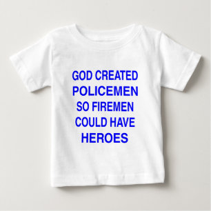 God created Policemen Baby T-Shirt