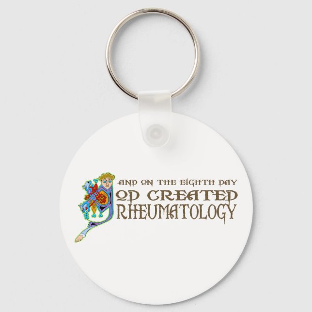 God Created Rheumatology Key Ring (Front)