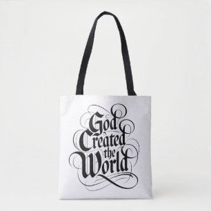 God Created the World Tote Bag