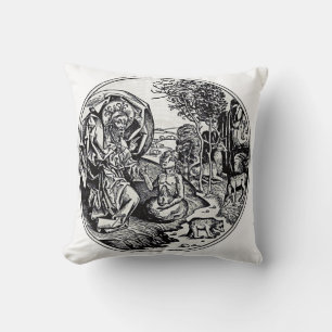 God creates man cushion