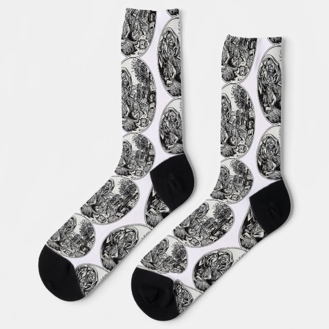 God creates man socks (Left)