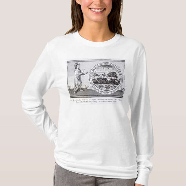 God Creating the World by Compass T-Shirt (Front)