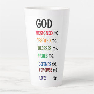 "GOD DESIGNED ME" Collection Latte Mug