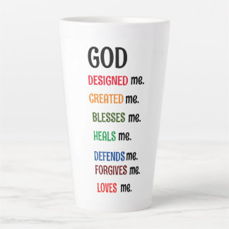"GOD DESIGNED ME" Latte Mug