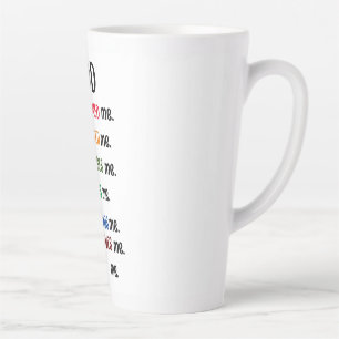 "GOD DESIGNED ME" Latte Mug