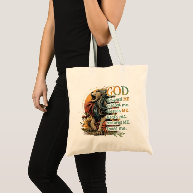 God Designed Me...  Tote Bag (Front (Product))