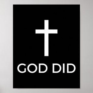 God Did Christian Faith Testimony Blessing Miracle Poster