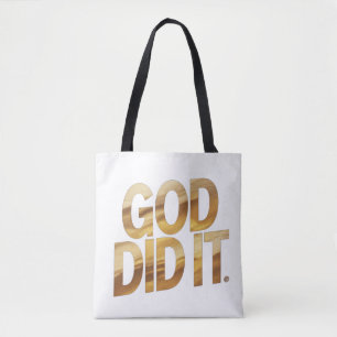 God Did It – Faith-Inspired Christian Tote Bag