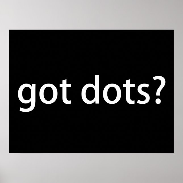 God Dots Funny Marching Band Poster (Front)