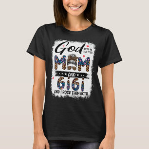 God Ed Me Two Titles Mum Gigi Floral Mother's Day T-Shirt