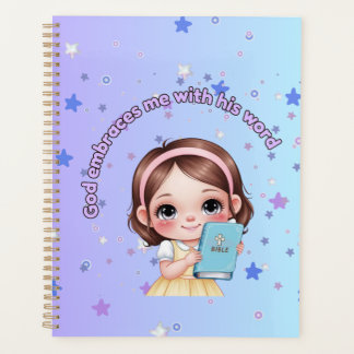 God embraces me with his word  planner