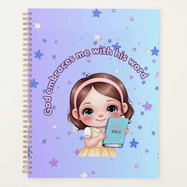 God embraces me with his word  planner (Front)