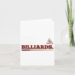 God Family And Billiards Shooting Pool  Card