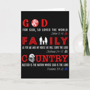 God Family Country Card