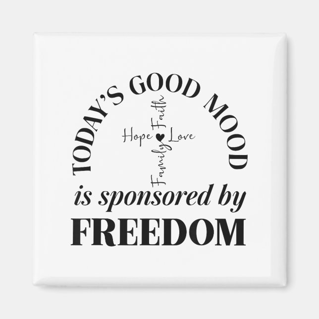 God Family Country Dom Faith Dom Family Love Cross Magnet (Front)