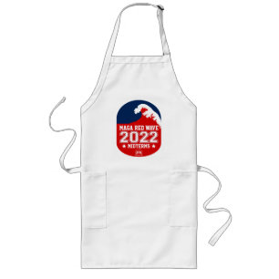 God Family Country MAGA Red Wave 2022 Midterms Long Apron