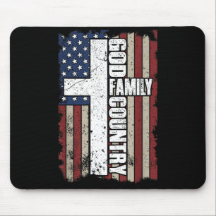 God Family Country  Mouse Pad