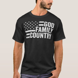 God Family Country - Patriotic Christian American T-Shirt