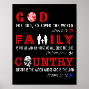 God Family Country  Poster