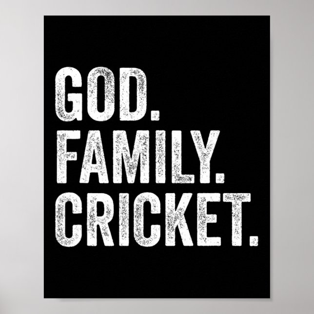God Family Cricket  Poster (Front)