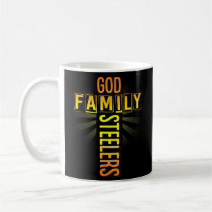 God Family Steeler Father's Day Gift  Coffee Mug