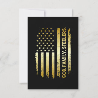 God Family Steelers Card