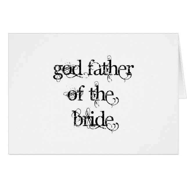 God Father of the Bride (Front Horizontal)