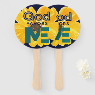 God Favors Me Hand Fan