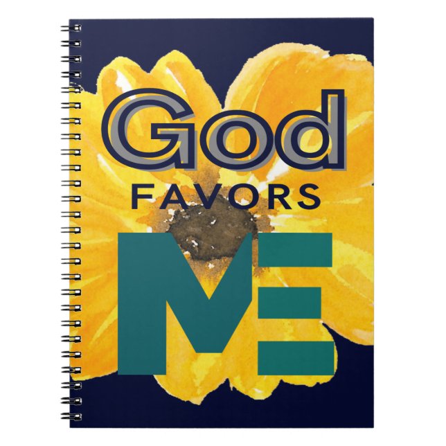 God Favors Me Notebook (Front)