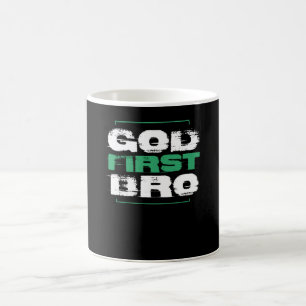 God First Bro Faith Christian Gift Coffee Mug