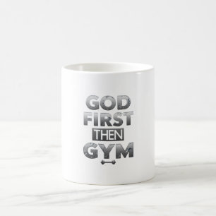 God First Then Gym Mug – Christian Workout Motivat