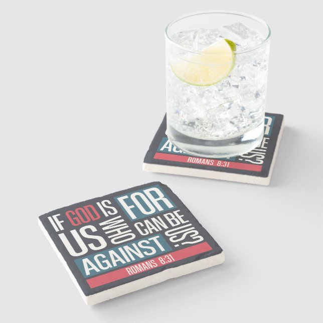 God for us stone coaster (Side)