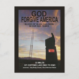 God Forgive America Postcard