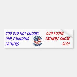 GOD-Founding Fathers Bumper Sticker