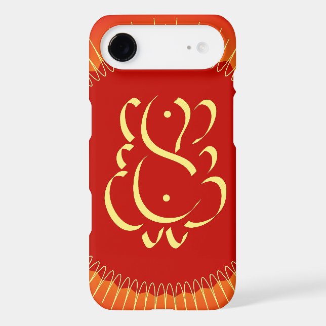 God Ganesha with sun rays Case-Mate iPhone Case (Back)