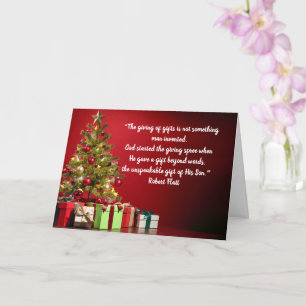 God Gave the Greatest Gift His Son Christmas Card