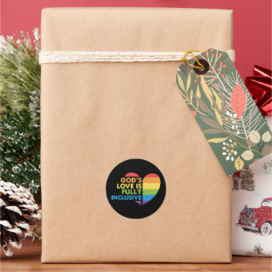 God Gay Christian Lgbt Classic Round Sticker