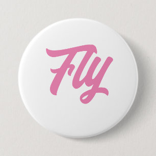 God Girl Button- Fly 7.5 Cm Round Badge