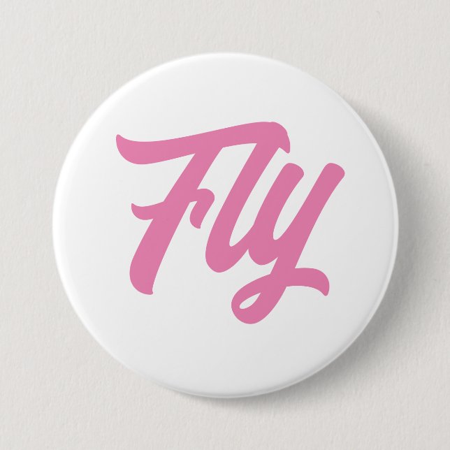 God Girl Button-Fly 7.5 Cm Round Badge (Front)